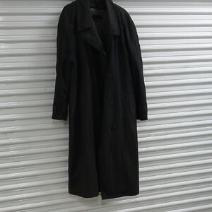 bill blass Black Long Trench Coat